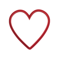 Christmas Heart Cutter Simple