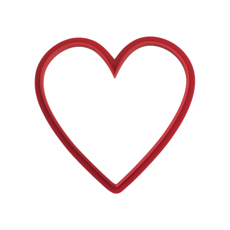 Christmas Heart Cutter Simple