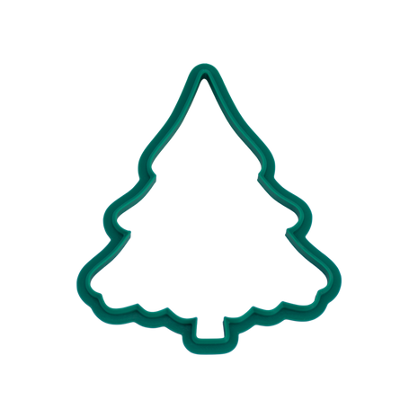Christmas Tree Cut Out Wavy