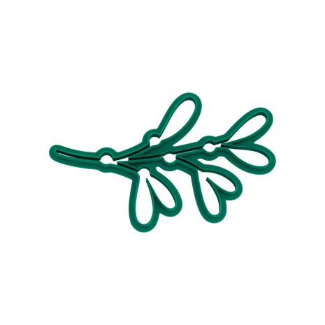 Mistletoe With Berries Cutout