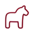 Inspired Swedish Dalar Horse Cutter