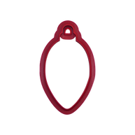 Christmas Ball Teardrop Shaped Cutter