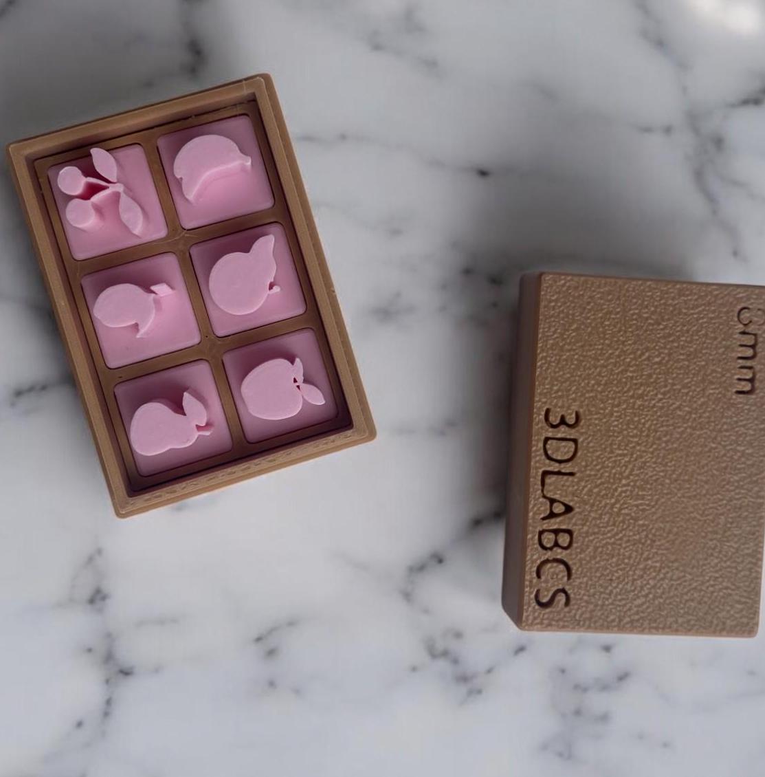 Fruit Clay Stamp Set  3D Printed Pottery Stamps for Ceramics, Soap & Clay  Includes Box  Optional Extension Handle