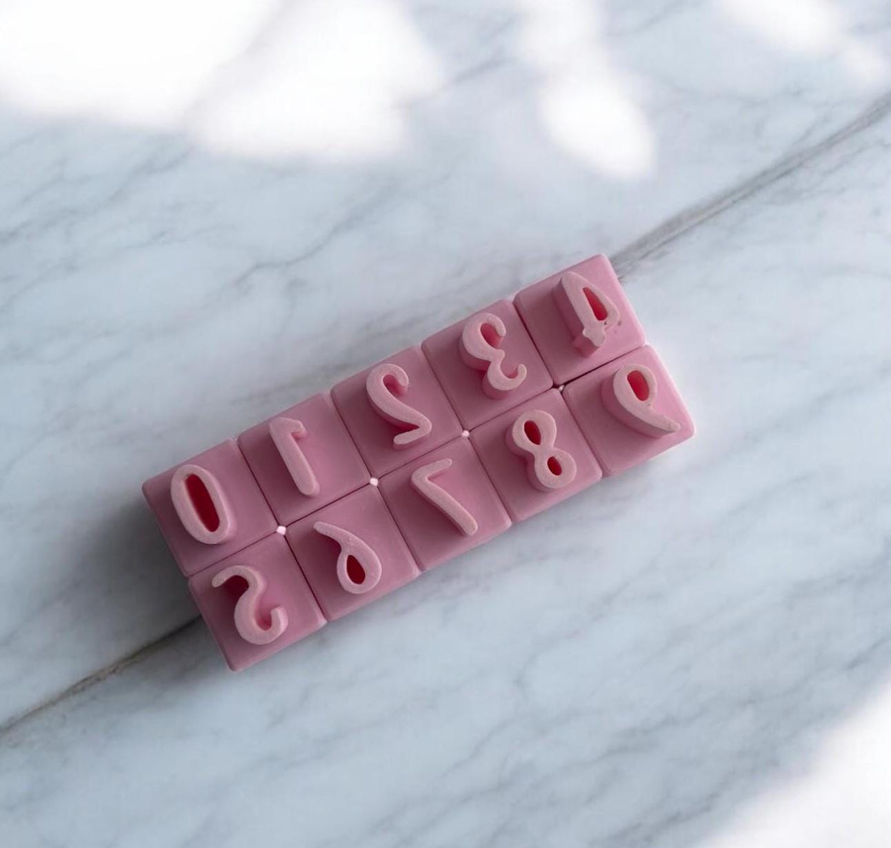 3D Printed 8mm Number Clay Stamp  Choose Individual Digits 0-9  Fits Handle 3DLABCS  Pottery Tools for Custom Ceramics