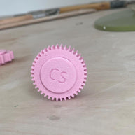 Pottery Texture Tool  – Textured Garlic Grater – 3D Printed Clay Tool – 5 Variants